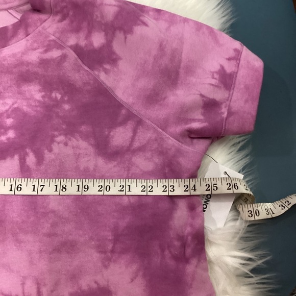 Sonoma Short Sleeve Sweatshirt Woman’s size 1X purple tie dye NWT Crewne… - Picture 10 of 14